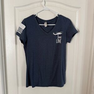 Nine Line Land Shark Women’s Logo T-shirt Sz M. MH-235